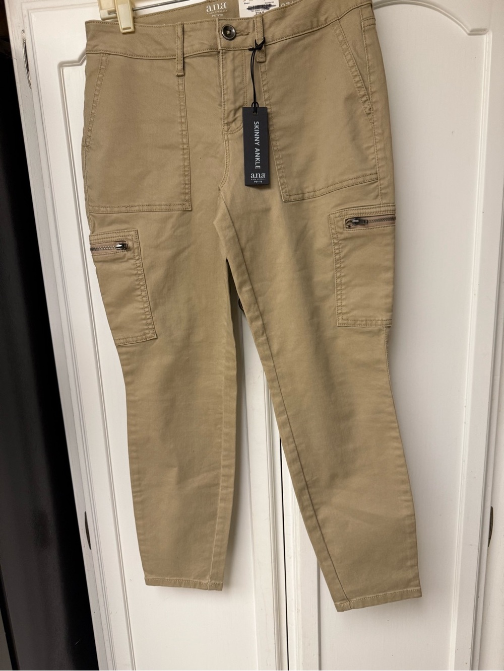 a.n.a Men's Cargo Skinny Ankle Pants in Khaki